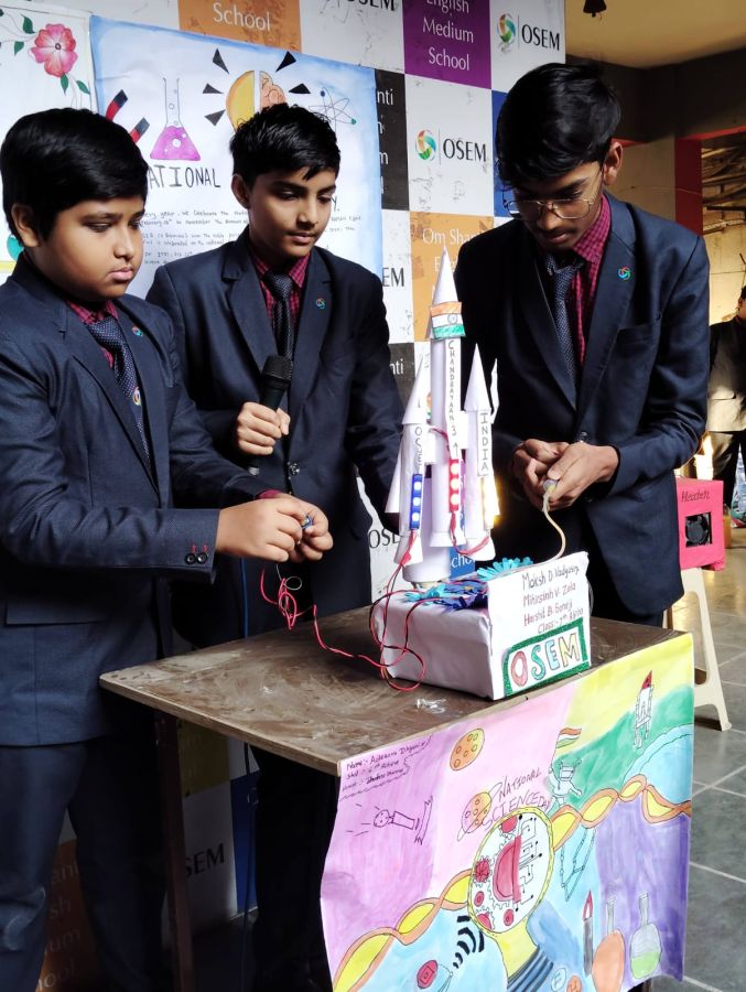 National Science Day is always celebrated with great enthusiasm at Om Shanti English Medium School.